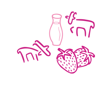 Goat Milk Kefir with Strawberry illustration