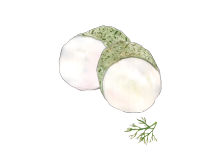 Goat Roll with Dill illustration