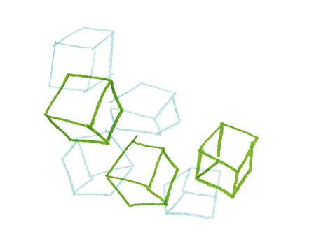 White Cubes in Brine illustration